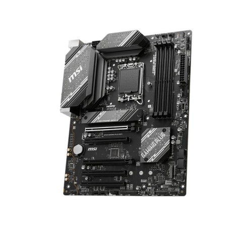 Материнская плата MSI B760 GAMING PLUS WIFI DDR5 S1700, B760, 4xDDR5 DIMM, 2PCI-Ex16, 4SATA3, 7.1-ch, 2.5GLAN, 7 USB 3.2, 2 USB Type-C, HDMI, DP, mATX RTL