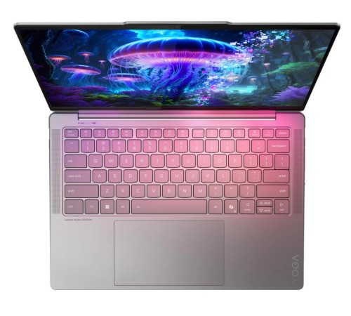 Ноутбук/ Lenovo Yoga Slim 7 14ILL10 14"(2880x1800 OLED)/Intel Core Ultra 7 256V(2.2Ghz)/16384Mb/1024PCISSDGb/noDVD/Int:Intel Arc Graphics 140V/Cam/BT/WiFi/70WHr/war 1y/1.19kg/luna grey/Win11Home + 65W, RU kbd