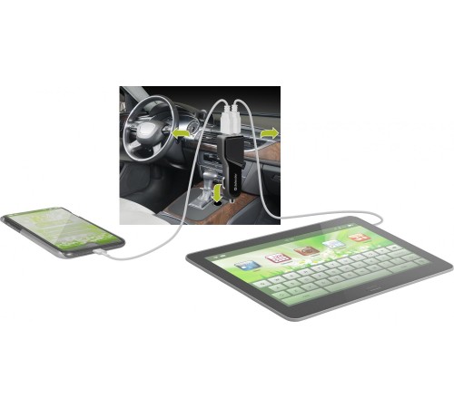 Defender Автомобильный адаптер UCA-34 2xUSB, 5V/3.4А