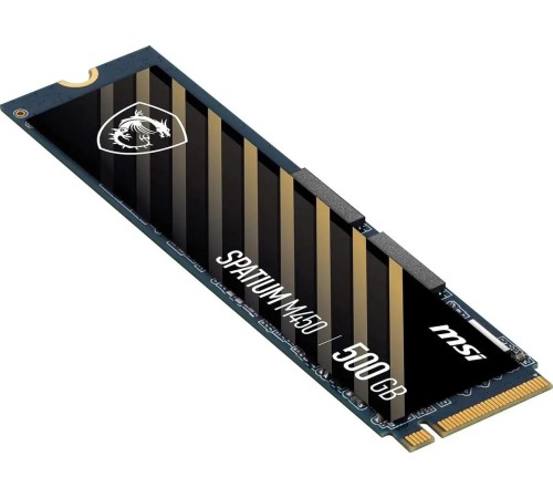Твердотельный накопитель MSI SSD SPATIUM M450, 500GB, M.2(22x80mm), NVMe, PCIe 4.0 x4, 3D TLC, R/W 3600/2300, IOPs 300 000/550 000, TBW 300, DWPD 0.33 (5 лет) Твердотельный накопитель MSI SSD SPATIUM M450, 500GB, M.2(22x80mm), NVMe, PCIe 4.0 x4, 3D TLC, R/W 3600/2300, IOPs 300 000/550 000, TBW 300, DWPD 0.33 (5 лет)