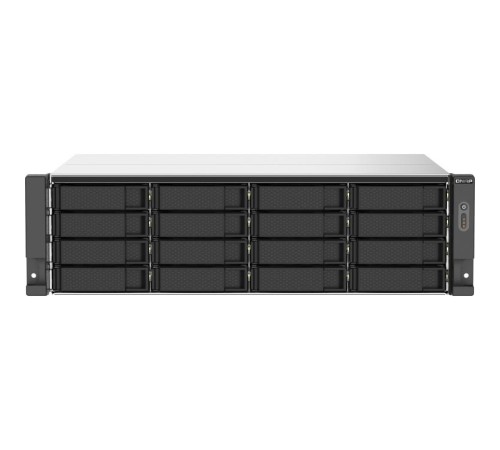 Сетевое хранилище без дисков/ SMB QNAP TS-1673AU-RP-16G NAS 16 HDD trays, 2x 2.5 GbE, rackmount, 2 PSU. 4-core AMD V1500B 2,2 GHz,,RAM 16 GB (1 x 16 GB) up to 32 GB (2 x 16 GB). W/o rail kit RAIL-B02 Сетевое хранилище без дисков/ SMB QNAP TS-1673AU-RP-16G NAS 16 HDD trays, 2x 2.5 GbE, rackmount, 2 PSU. 4-core AMD V1500B 2,2 GHz,,RAM 16 GB (1 x 16 GB) up to 32 GB (2 x 16 GB). W/o rail kit RAIL-B02