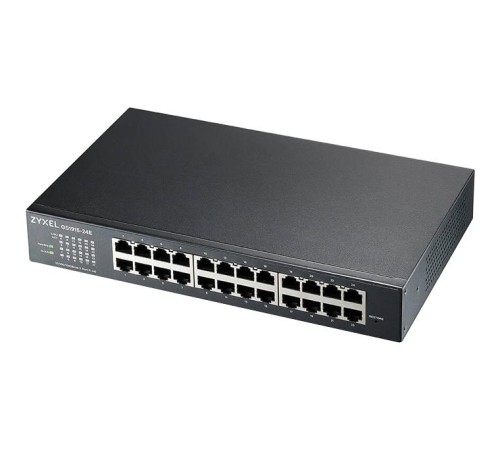 Коммутатор/ Zyxel NebulaFlex GS1915-24E Hybrid Smart L2 Switch, rack 19", 24xGE, silent (fanless), standalone/cloud management