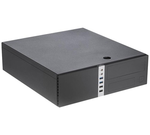 Корпус с блоком питания 300Вт./ Case Foxline mATX Desktop 300W, 2xUSB3.0, 2xUSB2.0, toolless, Black, 8cm. fan, powercord