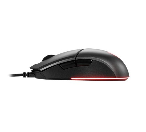 Мышь  проводная Gaming Mouse MSI Clutch GM11, Wired, DPI 5000, symmetrical design, RGB lighting, Black