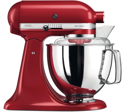 Настольный миксер KitchenAid Настольный миксер с откидным блоком Artisan 4.8 л, красный Настольный миксер KitchenAid Настольный миксер с откидным блоком Artisan 4.8 л, красный