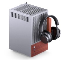 Корпус без блока питания/ Case JONSBO T6, Desktop SFF, TG, no fan, 1xUSB-A 3.2 + 1xUSB-C 3.2, mITX Silver