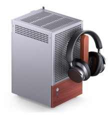 Корпус без блока питания/ Case JONSBO T6, Desktop SFF, TG, no fan, 1xUSB-A 3.2 + 1xUSB-C 3.2, mITX Silver