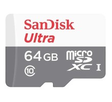 Карта памяти SanDisk Ultra® 64GB microSDXC 100MB/s Class 10 UHS-I