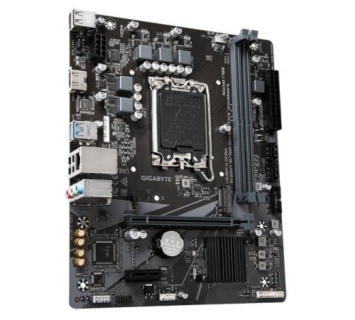 Материнская плата GIGABYTE H610M K DDR4, LGA1700, H610, 2*DDR4, 2*SATA, 1*M.2, 2*USB 3.2, 4*USB 2.0, 1*PCIx16, 1*PCIx1, HDMI, mATX