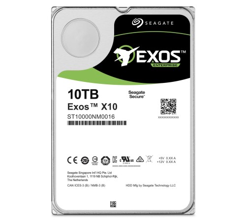Жесткий диск/ RECERTIFIED HDD Seagate SATA 10TB Enterprise (Helium) 7200 6Gb/s 256Mb 1 year warranty (replacement ST10000NM001G, MG06ACA10TE) RECERTIFIED