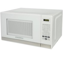 Микроволновые печи MAUNFELD MFSMO.20.7SGW/ СВЧ печь, 20л, 700Вт, электронное управление, белое стекло+планка из нержавеющей стали, 440х330х259(ШхГхВ)