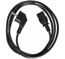 Кабель/ Кабель комп - розетка 220V EU (угловой)<VDE> 3GX0,75mm2, 1,8m, медь, Telecom <TY021-CU0.75-1.8M>