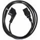 Кабель/ Кабель комп - розетка 220V EU (угловой)<VDE> 3GX0,75mm2, 1,8m, медь, Telecom <TY021-CU0.75-1.8M>
