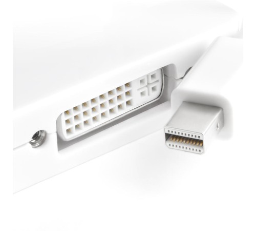 Greenconnect Адаптер-переходник Apple mini DisplayPort 20M > DisplayPort 20F/HDMI 19F/DVI 25+4F, белый, 33-050583 Greenconnect Адаптер-переходник Apple mini DisplayPort 20M > DisplayPort 20F/HDMI 19F/DVI 25+4F, белый, 33-050583