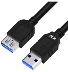 GCR Удлинитель 3.0m USB 3.0, AM/AF, черный, GCR-52702