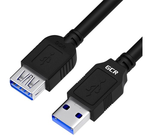 GCR Удлинитель 3.0m USB 3.0, AM/AF, черный, GCR-52702 GCR Удлинитель 3.0m USB 3.0, AM/AF, черный, GCR-52702