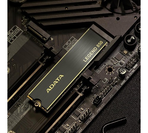 Твердотельный накопитель/ ADATA SSD LEGEND 850, 2TB, M.2(22x80mm), NVMe 1.4, PCIe 4.0 x4, 3D NAND, R/W 5000/4500MB/s, IOPs 400 000/550 000, TBW 2000, DWPD 0.54, with Heat Sink (5 лет) Твердотельный накопитель/ ADATA SSD LEGEND 850, 2TB, M.2(22x80mm), NVMe 1.4, PCIe 4.0 x4, 3D NAND, R/W 5000/4500MB/s, IOPs 400 000/550 000, TBW 2000, DWPD 0.54, with Heat Sink (5 лет)