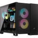 Корпус без блока питания/ Case Corsair 2500D Airflow, Midi-Tower, TG, no fan, 2xUSB-A 3.2, 1xUSB 3.2 Type-C, mATX, mITX Black