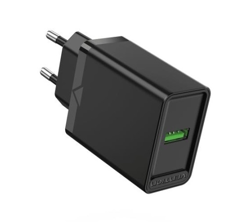 Сетевое зарядное устройство Vention на 1 порт USB A QC 3.0 2.4A Черный Сетевое зарядное устройство Vention на 1 порт USB A QC 3.0 2.4A Черный