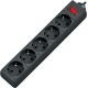 Сетевой фильтр Defender ES 1.8 1,8 м, черный, 5 розеток/ Surge Protector Defender ES 1.8 1,8m, black, 5 outlets