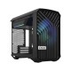 Корпус ПК без блока питания/ Case Fractal Design Torrent Nano RGB TG Light Tint, Mini-Tower, 1x180mm RGB, 2xUSB-A 3.2 + 1xUSB 3.2 Type-C mITX, mDTX Black
