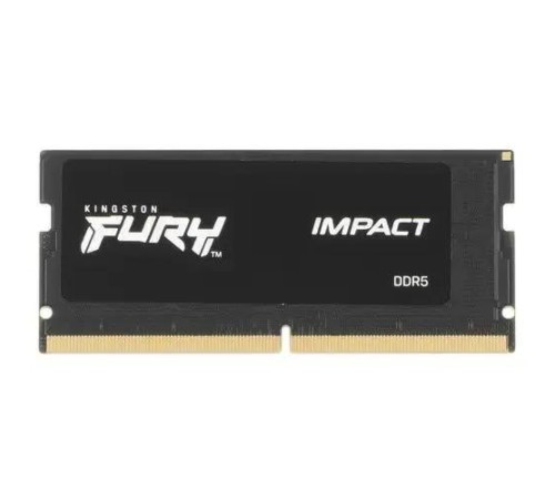Память оперативная/ Kingston 16GB 5600MT/s DDR5 CL40 SODIMM FURY Impact PnP Память оперативная/ Kingston 16GB 5600MT/s DDR5 CL40 SODIMM FURY Impact PnP
