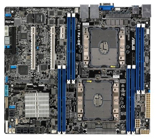 серверная материнская плата ASUS Z11PA-D8,DP XEON,C621,CEB,8DIMM,3PCIE (после СЦ, неоригинальная коробка, некомплект)