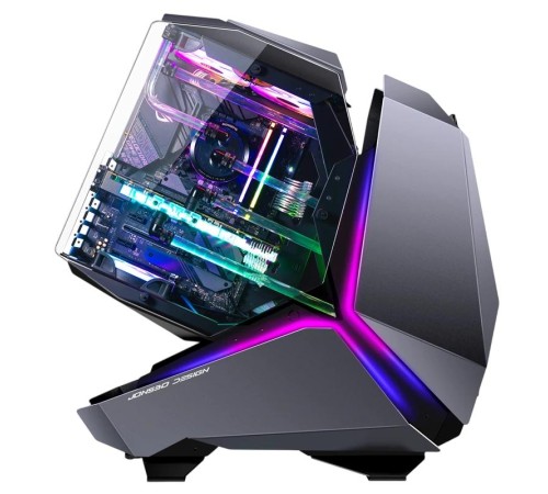 Корпус без блока питания/ Case JONSBO MOD-5, Full-Tower, TG, no fans, 2xUSB-A 3.0 + 1xUSB-C 3.2, ATX, mATX, mITX Gray