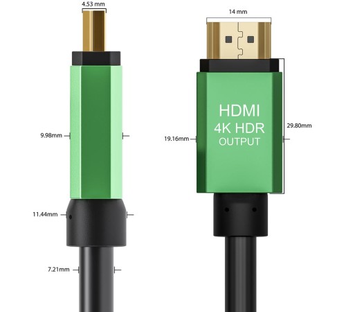 Greenconnect Кабель с активным усилителем сигнала 10.0m AL case 2 ферит кольца, HDMI 2.0, 28/28, SDR 4:2:0 , 4K/60Hz, High speed 19M/19M с усилителем, черный, тройной экран, GCR-51018 Greenconnect Кабель с активным усилителем сигнала 10.0m AL case 2 ферит кольца, HDMI 2.0, 28/28, SDR 4:2:0 , 4K/60Hz, High speed 19M/19M с усилителем, черный, тройной экран, GCR-51018
