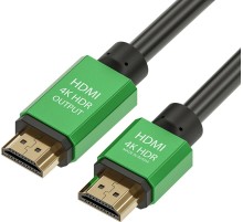 Greenconnect Кабель с активным усилителем сигнала 10.0m  AL case 2 ферит кольца, HDMI 2.0, 28/28, SDR 4:2:0 , 4K/60Hz, High speed 19M/19M с усилителем, черный, тройной экран, GCR-51018
