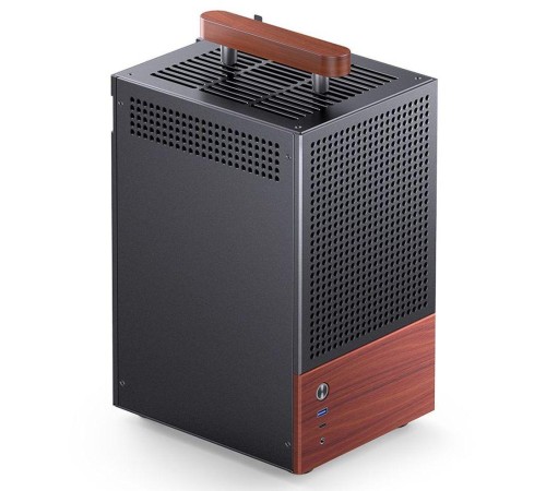 Корпус без блока питания/ Case JONSBO T6, Mini-Tower, 1x140mm, 1xUSB-A 3.0 + 1xUSB-C 3.2, mITX, wood panel + wooden handle Black Корпус без блока питания/ Case JONSBO T6, Mini-Tower, 1x140mm, 1xUSB-A 3.0 + 1xUSB-C 3.2, mITX, wood panel + wooden handle Black