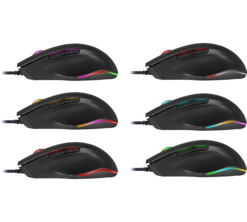 Defender Проводная игровая мышь Wolverine GM-700L RGB,7кнопок,12800dpi
