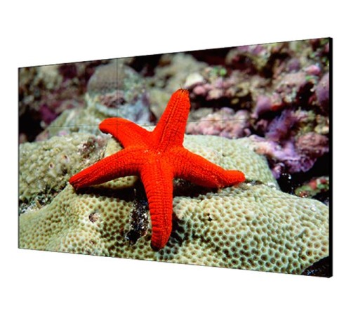 Тонкошовная ЖК панель 55", 1080P, 500 кд/м2, шов: 0.88 мм, входы: VGA/DVI/DP/HDMI, выходы: DP/HDMI, поддержка 4K/ Тонкошовная ЖК панель 55" Hikvision [DS-D2055LR-G]
