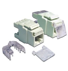  Модуль Keystone, RJ45, кат.6, UTP, 180 градусов, со шторкой, белый