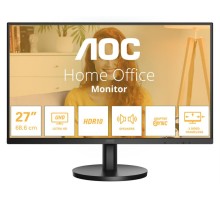 Монитор 27' AOC U27B3A 3840x2160, WLED, 16:9, IPS, 350 cd, 1000:1, 20M:1, 4ms, 178/178, HDMI*2, DP, 60 Hz, Speak, Tilt, HAS, VESA, Внутр, Black, 3y