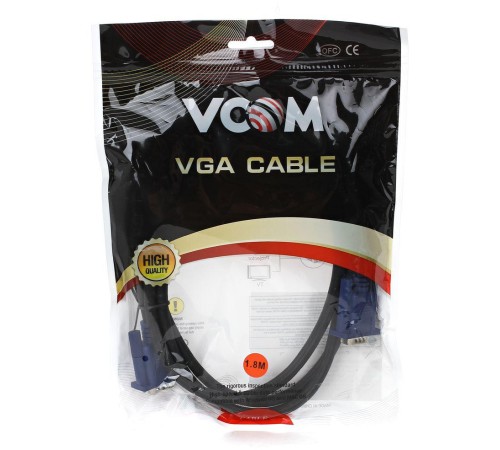 Кабель/ Кабель монитор-SVGA card (15M-15M) 1,8м 2 фильтра VCOM <VVG6448-1.8M> Кабель/ Кабель монитор-SVGA card (15M-15M) 1,8м 2 фильтра VCOM <VVG6448-1.8M>