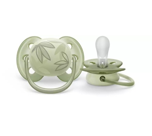 Пустышка ultra soft, листочки, 0-6 мес., 1 шт.
