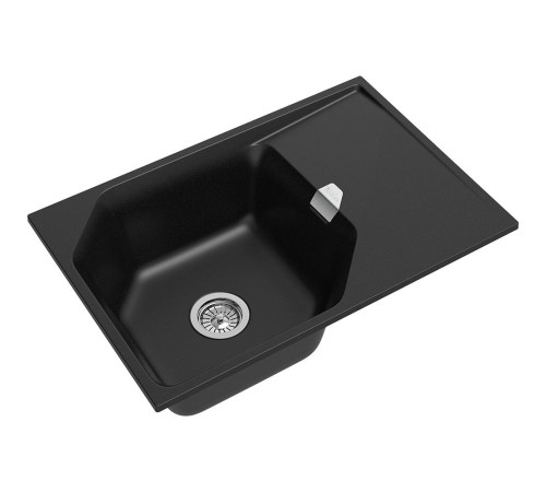 Кухонная мойка RIVELATO RIVELATO Мойка LOCUS 75 1-чаш 750*500, монтаж: врезной, материал: кварц, цвет: черный Кухонная мойка RIVELATO RIVELATO Мойка LOCUS 75 1-чаш 750*500, монтаж: врезной, материал: кварц, цвет: черный
