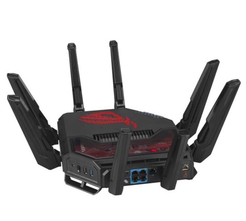 Роутер ASUS GT-BE19000//802.11 a/b/g/n/ac/ax/be,  2,4 + 6 gGz, black