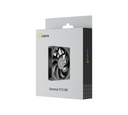 Вентилятор для корпуса Ocypus Gamma F12 BK, 120x120x25mm, 3-PIN, 1300 RPM, 24.5 DBA MAX, HYDRO BEARING