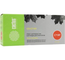 -/ Картридж лазерный Cactus CS-C718Y 718 Y желтый (2900стр.) для Canon LaserBase MF8330i-Sensys/ MF8330