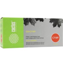 -/ Картридж лазерный Cactus CS-C718Y 718 Y желтый (2900стр.) для Canon LaserBase MF8330i-Sensys/ MF8330