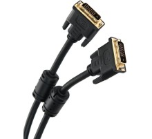 Кабель/ Кабель DVI-DVI Dual Link (25M-25M), 5m, 2 фильтра VCOM <VDV6300-5M>