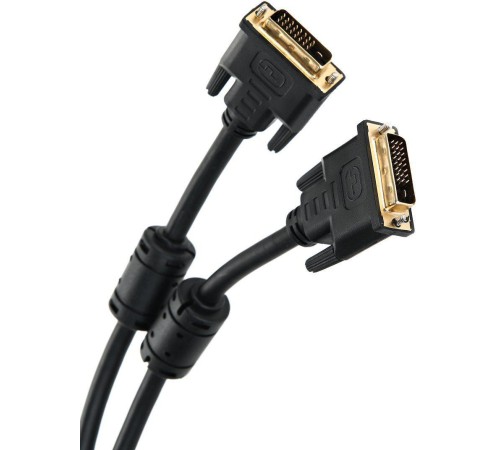 Кабель/ Кабель DVI-DVI Dual Link (25M-25M), 5m, 2 фильтра VCOM <VDV6300-5M>