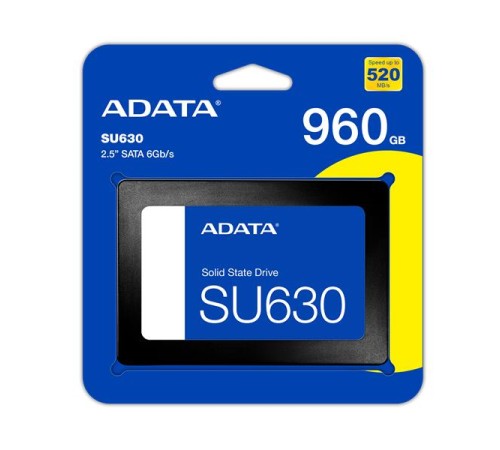 Твердотельный накопитель ADATA SU630 2.5" SATA 960GB 520/450 TBW 200TB 3D NAND RETAIL