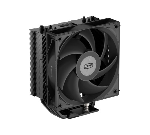 Кулер для процессора/ CPU Cooler PCCooler RT500 BK (240W, 4-pin PWM, LED temp., 152mm, Al/Cu, 5x6mm, 1x120mm, 73.32CFM, 34.9dBA, 2200RPM, S: 1851/1700/1200/115X, AM5/AM4, black)