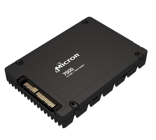 Твердотельный накопитель Micron 7500 PRO 1.92TB NVMe U.3 (15mm) PCIe NVMe Gen4 1x4 (v2.0b) R6800/W2700MB/s 3D TLC MTTF 2М 1000K/145K IOPS 3504TBW SSD Enterprise Solid State Drive, 1 year, OEM