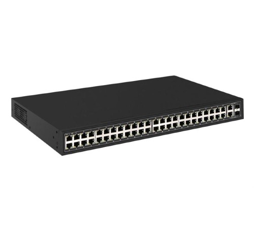 PoE Коммутатор OSNOVO SW-64822(700W) PoE коммутатор Fast Ethernet на 48 x RJ45 + 2 x GE Combo uplink портов. Порты: 4 x FE (10/100Base-T) с PoE (до 60W, A+B) + 44 x FE (10/100Base-T) с PoE (до 30W), 2 x GE Combo Upl