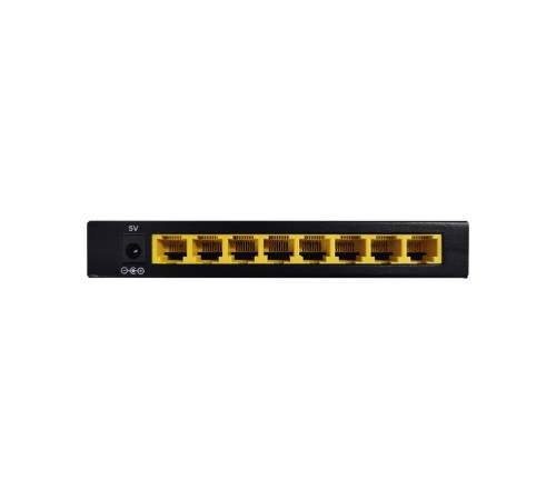 Коммутатор/ Unmanaged switch, 8x1000Base-T, metal case