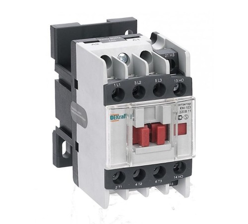 Контактор 12А 220В АС3 1НО+1НЗ КМ-103 DEKraft